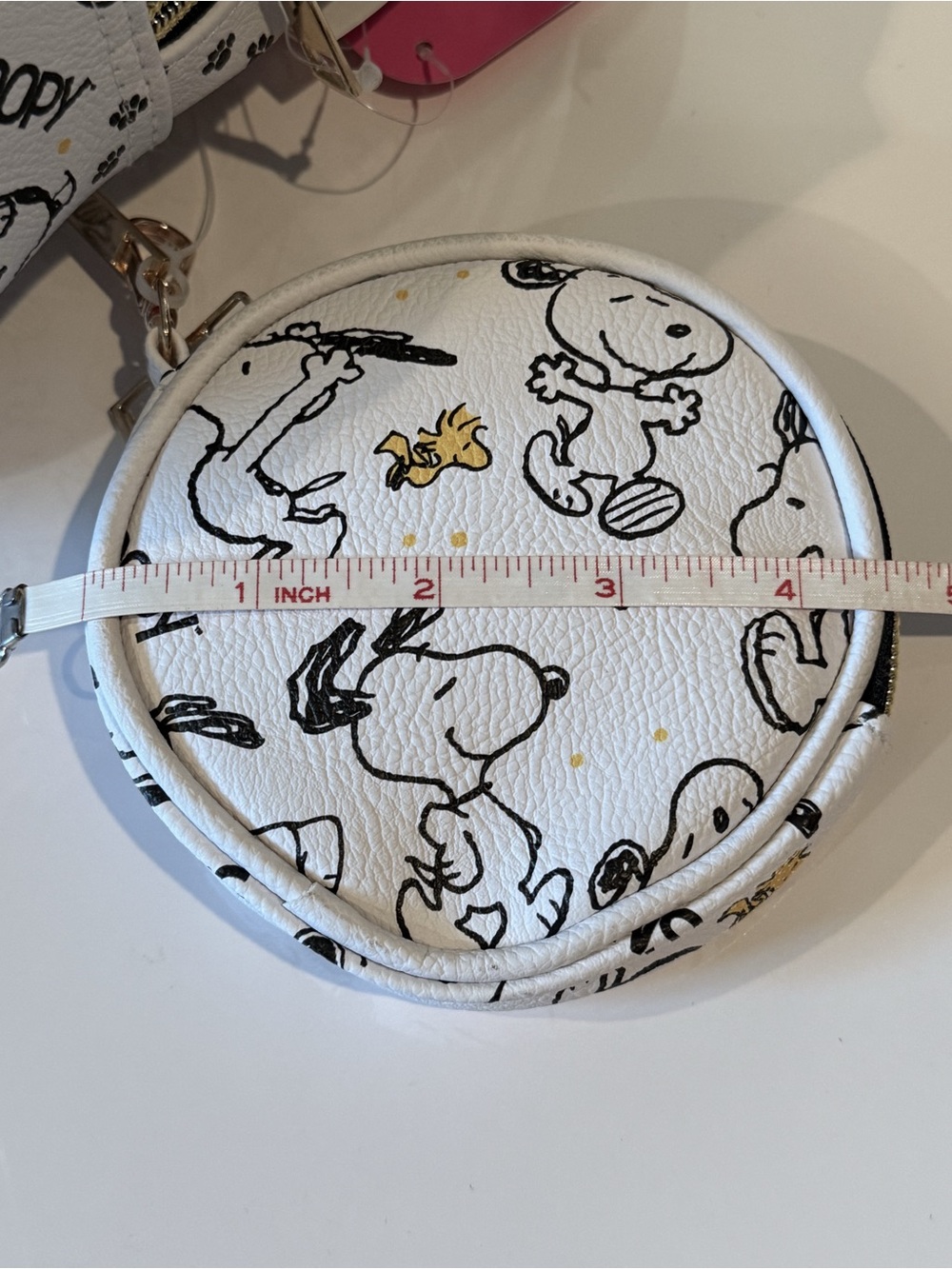 NWT Peanuts Snoopy Woodstock Mini Backpack 3 Pc Set Coin Purse Heart Charm - Picture 8 of 10